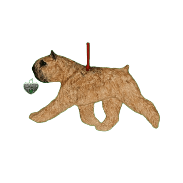 Fun Hand-Crafted Bouvier Fawn Dog Christmas Ornaments made from durable break-resistant resin, hand-painted for a realistic look. Many Dog Breed Ornaments are represented in various breed color patterns to uniquely decorate your tree or a stand for year long use. Order Dog Ornaments customized to match your Own Best Friend's colors and markings. Heart charm included plus others from which to choose. Yuletide Decorations for the season.