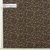 Dog Paws Brown/Black Print Fabric has an all-over brown paws print on a black background on all cotton fabric/44" wide by Timeless Treasures