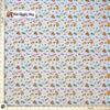 Dog Leashes, bowl, treats and collars printed on light blue All Cotton 44 " wide fabric, by Cloth Works